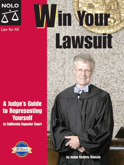 Title details for Win Your Lawsuit by Rod Duncan - Available